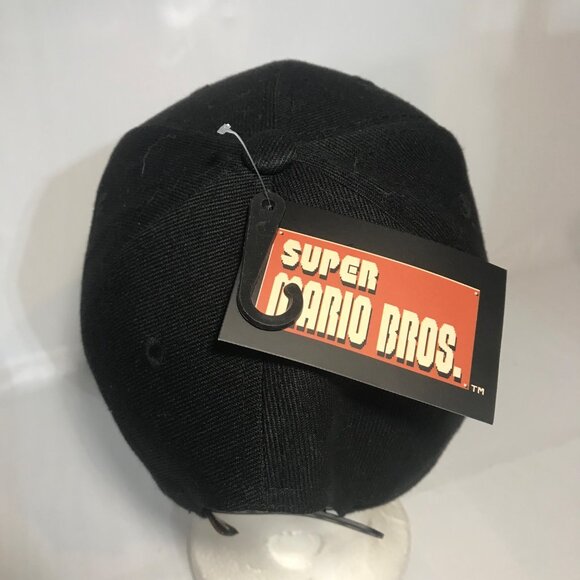 Super Mario Bros. "Game Over" Hat Black/Red One Size Nintendo Licensed Product - Picture 3 of 11